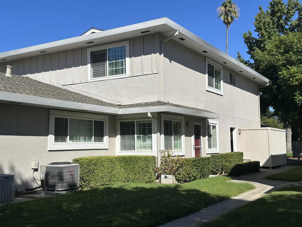 Welcome to a beautifully updated two-story townhome located in San Joses highly desirable Cambrian neighborhood. Step inside to bright and open living spaces featuring new wood laminate flooring downstairs, fresh baseboards, and elegant plantation shutters throughout. The kitchen features lots of counter space and a great layout built for ease and style. Upstairs, both bedrooms offer rich hardwood floors, while the hallway and bathroom are finished in durable tile. Double-pane windows ensure peace, quiet, and energy efficiency. A new washer and dryer add practicality and convenience. Just minutes from top-rated schools, shopping plazas, popular dining spots and commuter routes, this home offers both comfort and an ideal Silicon Valley address. Dont miss the opportunity to live in a refreshed, move-in-ready home in a prime location!