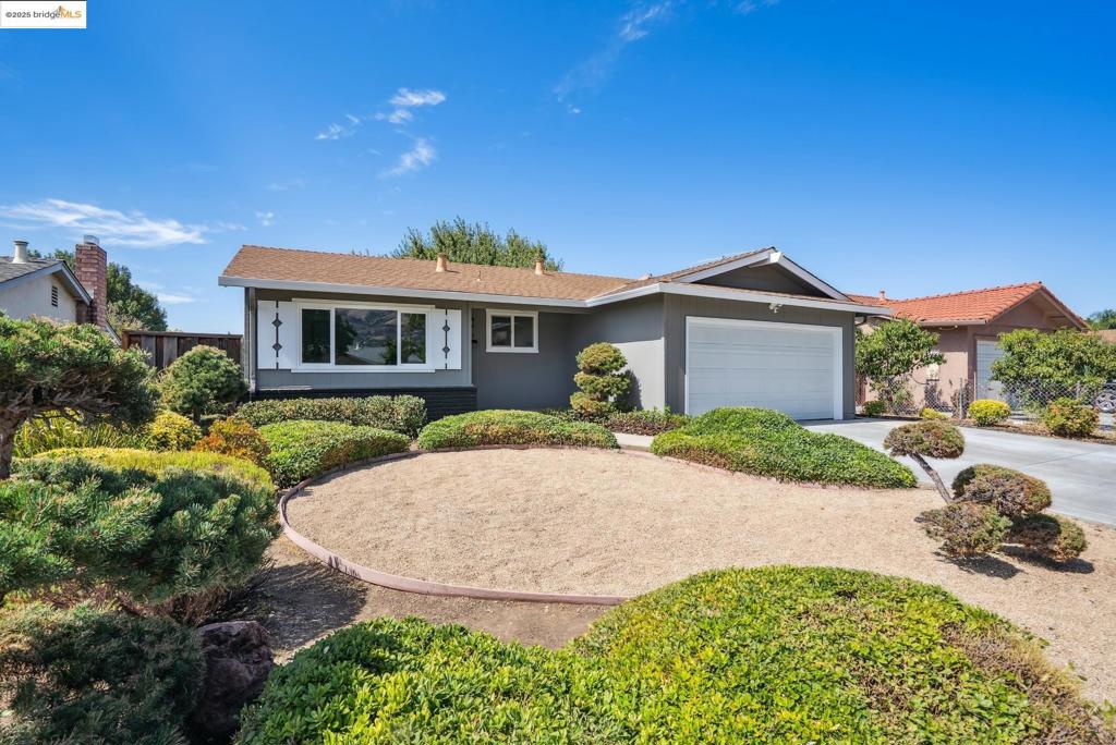 Beautifully remodeled single-story home in highly desirable Evergreen neighborhood. With no steps to the entrance, this residence blends comfort, style, and modern convenience. Recent upgrades include new MILGARD energy-efficient windows and patio door, a new Carrier furnace with programmable thermostat, and gorgeous luxury vinyl plank flooring with UV/stain-protecting ceramic finish. The designer kitchen showcases Quartz Gold countertops, Pearl backsplash, and premium Forno appliances that combine Italian-inspired elegance with lasting durability. A new LG WashTower adds convenience in the laundry area. Comfort is further enhanced by four new mini split heat pumps for zoned climate control, plus an EV charger for eco-friendly living. Recessed and designer lighting add a modern touch, while bright living spaces open to serene hillside views. The north-east facing orientation brings in natural light while keeping interiors comfortable. The spacious, lush yard with a mature tree is perfect for entertaining or family gatherings. Walk to elementary schools, short drive to Evergreen Valley High School, or enjoy nearby Evergreen Village Square cafés and farmers market, Fowler Creek Park, Lake Cunningham Park, and convenient shops like Safeway, Target and Costco. A true Evergreen gem!