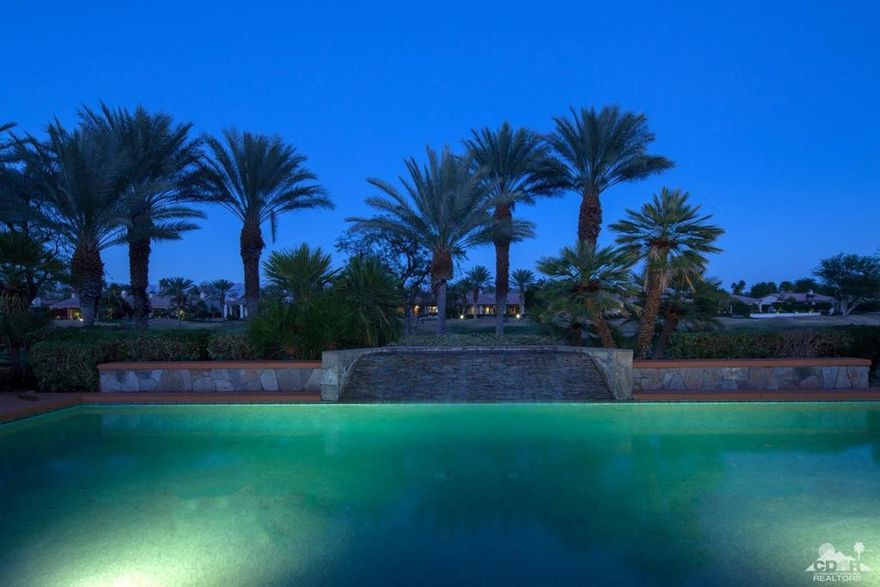 Fabulous highly upgraded Master's Residence Two with approx. 3,700 sq. ft., 3 Bed, 3.5 Bath. Enter through the lushly landscaped & private gated courtyard with Fireplace. Amenities include rare Beaumaniere French Limestone floors, custom window treatments, Stainless appliances and Granite island in chef's kitchen, custom paint, built in entertainment center in the great room & master bedroom. The spacious dining room features a separate butler pantry with glass and wood cabinetry to display your wine collection. Entertain your guests from behind the granite wetbar. Master bath features granite with dual showerheads & walk in closets. The back patio offers a sparkling pool/spa with rock waterfall feature and built in BBQ. Recently installed new kitchen interior cabinets, AC system, water heater, and pool equipment. This is a must see!