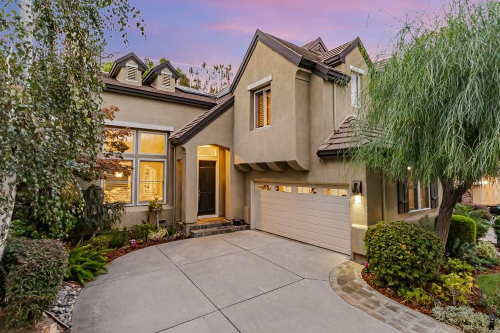 Welcome to 1433 Selborn Place in the desirable Rose Garden. The spectacular foyer, soaring ceilings, spiral staircase and the formal living/dining areas sets the scene for this exquisite home. Rich Acacia hardwood floors, plantation shutters and an abundance of sun-lit windows. The heart of the home is the updated chef's kitchen which is connected to the generous family room. The kitchen has custom cabinetry, a Thermador gas stove, and an eat-in island overlooking the serene yard. The primary suite includes a sitting area, dual walk-in closets and a luxurious updated bathroom with a steam shower and an Americh whirlpool air tub. One bedroom has built-in shelving, a desk, and Murphy bed to accommodate a home office and guests. Green features: Owned Tesla solar and dual power walls, EV charger, dual-zone HVAC, and whole-house fan. Smart home includes: Ring video doorbell, door locks, garage door opener, sprinkler system, and thermostats. Superb location for commuters to Santa Clara and Cupertino with easy access to highways, train stations, and SJ airport. Blocks to local amenities such as the Rose Garden Park, Zanottos, Starbucks, local schools, Bills Cafe and the library. < 2 miles to shopping at Valley Fair, Santana Row, Whole Foods. Easy access to local healthcare.