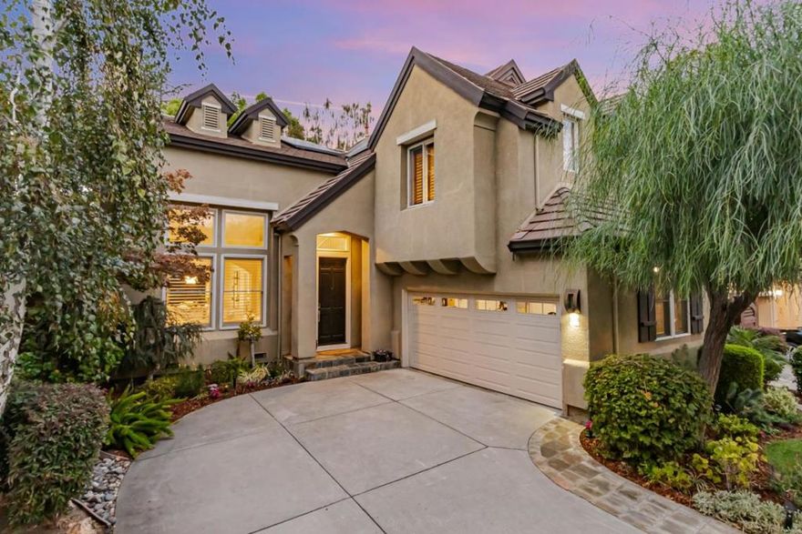 Welcome to 1433 Selborn Place in the desirable Rose Garden.  The spectacular foyer, soaring ceilings, spiral staircase and the formal living/dining areas sets the scene for this exquisite home. Rich Acacia hardwood floors, plantation shutters and an abundance of sun-lit windows. The heart of the home is the updated chef's kitchen which is connected to the generous family room.  The kitchen has custom cabinetry, a Thermador gas stove, and an eat-in island overlooking the serene yard. The primary suite includes a sitting area, dual walk-in closets and a luxurious updated bathroom with a steam shower and an Americh whirlpool air tub. One bedroom has built-in shelving, a desk, and Murphy bed to accommodate a home office and guests. Green features: Owned Tesla solar and dual power walls, EV charger, dual-zone HVAC, and whole-house fan.  Smart home includes: Ring video doorbell, door locks, garage door opener, sprinkler system, and thermostats. Superb location for commuters to Santa Clara and Cupertino with easy access to highways, train stations, and SJ airport. Blocks to local amenities such as the Rose Garden Park, Zanottos, Starbucks, local schools, Bills Cafe and the library. < 2 miles to shopping at Valley Fair, Santana Row, Whole Foods. Easy access to local healthcare.