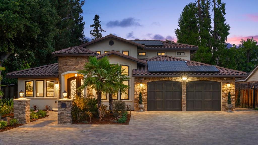 Stunning Tuscan Masterpiece at the end of a Cut-De-Sac, Charming Home that Exudes Warmth and Functionality. An Elegant Vestibule leads to the Custom Made Steel Front Door with Butterfly openings. Entrance Foyer with Soffit Lighting, Formal Living and Dining Rooms, 4 Bedroom Suites, Each with their own Luxury Bathrooms and walk-in Closets, Chic guest bathroom with Metal Sink and waterfall faucet. Chefs Kitchen with Stainless Thermador Appliances, Double Oven, Warmer Oven, 2 Dishwashers, Massive Marble Island with striking Pendant Lighting. Expansive Great Room with Vaulted Ceiling, Built-in Cabinets and A Modern Linear Fireplace. Lovely Game Room with Fireplace and a Wet Bar with Beverage Fridge. Both game and great rooms are equipped with Huge Stackable Sliding Patio Doors that can open for an Indoor/outdoor California living. Covered Patio with Fireplace, Built-in Fire Pit, Covered Outdoor Kitchen with BBQ, Resort-Like Backyard with Pool and Spa and Plenty of Room for Entertaining.