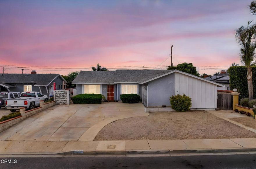 Welcome to 3511 S G St in Oxnard--a well-maintained 3-bedroom, 3-bathroom home offering 1,613 sq ft of living space with tons of potential to make it your own. The spacious bedrooms provide comfort and flexibility, while the partially converted garage includes an additional bathroom and closet, offering even more usable space. The large driveway fits up to 5 cars and includes RV parking, and the generously sized backyard--with its unique cactus farm--offers plenty of room to relax, entertain, or expand, including great ADU potential. With a solid layout, a maintained kitchen and bathrooms, and a location near schools, parks, and shopping, this property is a fantastic investment opportunity or a perfect long-term hold to create lasting memories. Don't miss your chance to own this versatile and inviting home in a desirable Oxnard neighborhood.Professional photos available 10/7