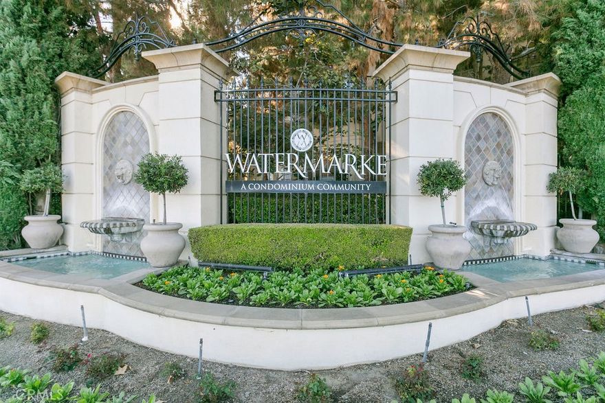 Great private location in the resort style Watermarke community in Irvine. Spacious one bedroom and one bathroom home with a great balcony access from the living room and the primary bedroom. Great to indoor outdoor entertaining. Elevator access to reach this unit and no need for stairs. One parking space is located in the same level of the unit with easy access. This spacious home offers washer and dryer and a refrigerator. The Watermarke community offers, pools, spa, gym,movie room, club house, tennis. Less than 5 minutes  to the  John Wayne airport, shopping and many restaurants.