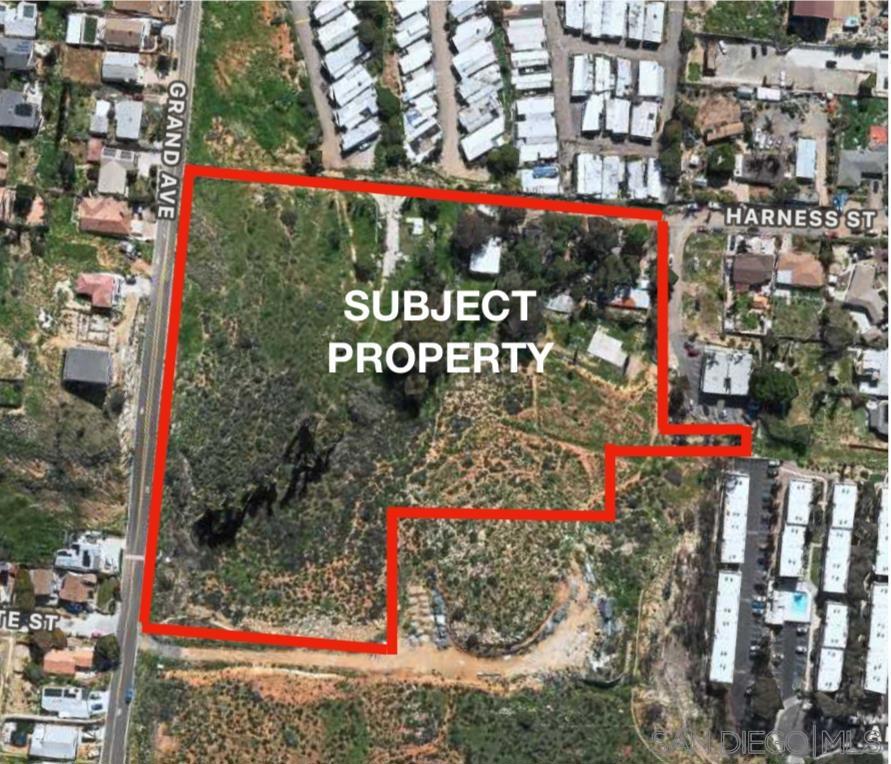 Unique development opportunity: 13 parcels totaling 8 acres in San Diego County. Includes 3 tenant-occupied homes in poor, likely uninhabitable condition—not up to code. Sold as vacant land; no warranties made. Part of the land is undevelopable due to open space easement and topography. Preliminary talks with San Diego County suggest potential for up to 26 lots (6,000 SF each) could be approved. Buyer to verify all info; seller and broker make no guarantees on approvals or development. Buyers & buyers agent to verify all herein prior to submitting an offer!