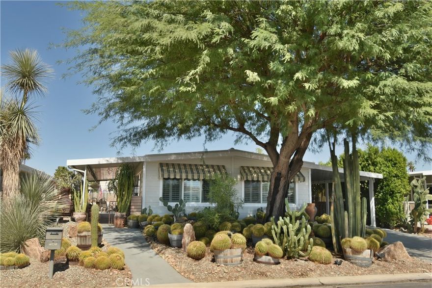 Beautiful detached HOME available for 6-month lease in Palm Desert Greens Country Club, an active 55+ community. The lease allows you to take advantage of only paying for the BEST/PREMIUM months of weather that the Coachella Valley has to offer!



This fully furnished manufactured home has 1,440 SqFt, 2 bedrooms, & 2 bathrooms. Primary bedroom includes a TV & has a large walk-in closet. The living room and dining area, which is right off the kitchen, offer amazing views. Large family room / stocked library / TV room (includes new 66” Samsung Smart TV) has a slider that opens to the outdoor patio area, which includes a Traeger BBQ/Smoker. Inside laundry closet includes a washer and dryer. Recent upgrades include new high-end Luxury Vinyl Plank (LVP) flooring throughout, complete interior and exterior paint, new stainless steel appliances (including a 4-door refrigerator, dishwasher, microwave vented hood, sink/faucet/garbage disposal, and a newer convection range), new light fixtures, switches, outlets, and door handles. The home also features a newer air conditioning and heating unit with a programmable Wi-Fi/app thermostat, a newer white reflective roof, dual-pane windows and wood plantation shutters throughout. You'll enjoy gorgeous views of the Santa Rosa and San Jacinto Mountains from the dining area, living room, and side patio, offering amazing sunsets and snow-capped mountain views in winter.



The active community offers incredible amenities, including an 18-hole Executive Golf Course (for a fee), a Golf Pro Shop, 3 pools, 4 spas, 2 saunas (his/hers), tennis, pickleball, bocce ball, gym, billiards room, shuffleboard, and a library. Country club restaurant & bar offers great food and specials (Prime Rib, Taco Tuesday, Appetizer Night), entertainment (Karaoke & Bingo), and social events. Also included: 24-hour gated security with patrol, garden service, high-speed internet/WiFi, cable TV, & trash pickup. 4-Car tandem parking. Underground utilities.



Breathtaking classic desert landscape with magical Golden Barrel cactus garden & a large mature Mesquite tree that provides beauty & desired shade.



This property is in a great location, steps away from the country club. Only a short 5-minute drive to Bristol Farms, Albertsons, & numerous restaurants. Only 10-minute drive to the famous El Paseo shopping district in Palm Desert & a 22-minute drive to Palm Springs International Airport.



What a great place to live! Available for immediate enjoyment!