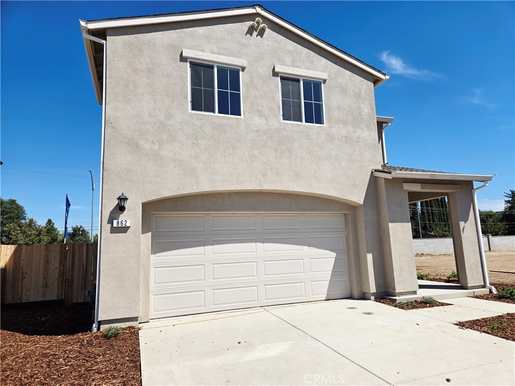 Hello Chico and welcome to Amber Lynn Estates. This brand-new home is brought to you by America's Builder, D. R. Horton. This home features a large front covered porch, preselected packages which include, 9-foot ceilings, vinyl plank flooring, quartz counter tops with coordinating cabinets, stainless steel appliances, and a tankless electric water heater. This floor plan opens up to a large living space at the front of the kitchen and dining area. Upstairs you will find a separate laundry area, a secondary bath with 36 in height cabinets and stone counter tops. The Primary Suite features a walk-in closet, an attached bathroom with dual sinks, 36 in height cabinets and stone material counters. This home is move-in ready. Ask about our 10-4-1 Year Warranty. Solar is Solar Owned and included in asking price. Photos and renderings are the model home.