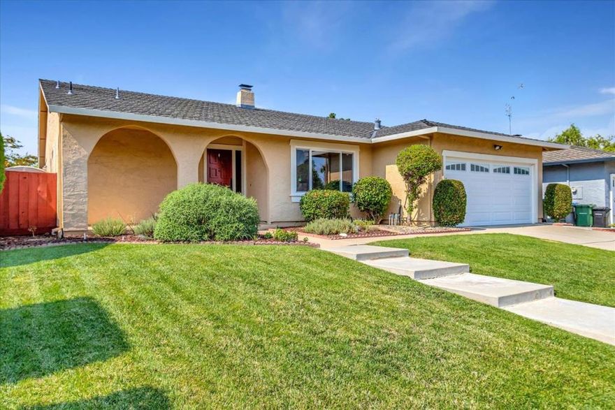 Beautifully renovated one-story home with TOP Cambrian schools: Oster, Dartmouth, Branham and situated in PRIVATE cul-de-sac! Open & unique floorplan with master suite & 2 other bedrooms sit on opposite sides of the house. Spacious formal living area features vaulted ceiling & large window with abundant recessed lighting. Gorgeous kitchen equipped with rounded granite breakfast bar overlooking lush backyard. A seperate family area hidden away from the public view & next to Kitchen. Large master suite comes with desirable walk-in closet & remodeled bath. Plus, well-constructed enclosed patio ~244 SqFt for ADDITIONAL entertainment/family space. Additional upgrades include brand-new water-proof SPC floor, tankless water heater, newer HVAC, added roof insulation, plantation shutters, etc. Excellent neighbors who look out for each other! This home also has superb location: walking distance to groceries/shops, mins drive to CA-85 & many high-tech offices. Come see now before its gone ~~