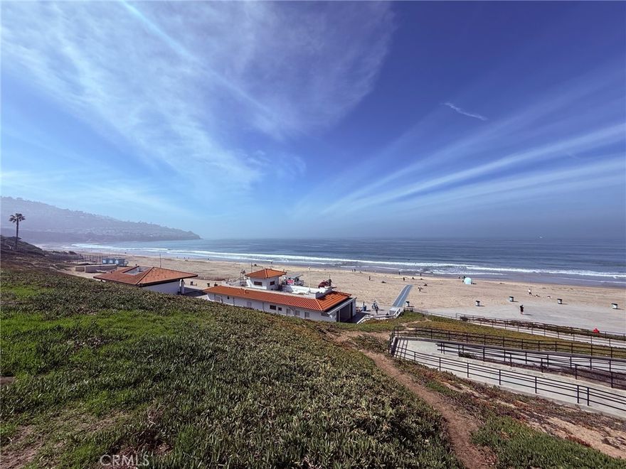 Ocean view!! Close to all and walking distance to world famous Redondo Beach and Kings Harbor! Beautiful south Redondo Beach, Remodeled 2 Bedroom 2 bathroom unit is just three blocks from the beach. Single level unit features remodel kitchen including appliances! The kitchen living room and dining room are open floor plan design. Traditional master bedroom and bathroom plan with a secondary bathroom just off the living room. Brazilian Cherry hardwood floors throughout along with beautiful calacatta porcelain flooring in bathroom and kitchen countertops. Unit is located in the back of the lot and is very private and quiet. Included community laundry room is on site and optional storage area ca be rented for an additional fee, No garage parking, however street parking is plentiful as a quiet residential neighborhood. Water and Trash  included.