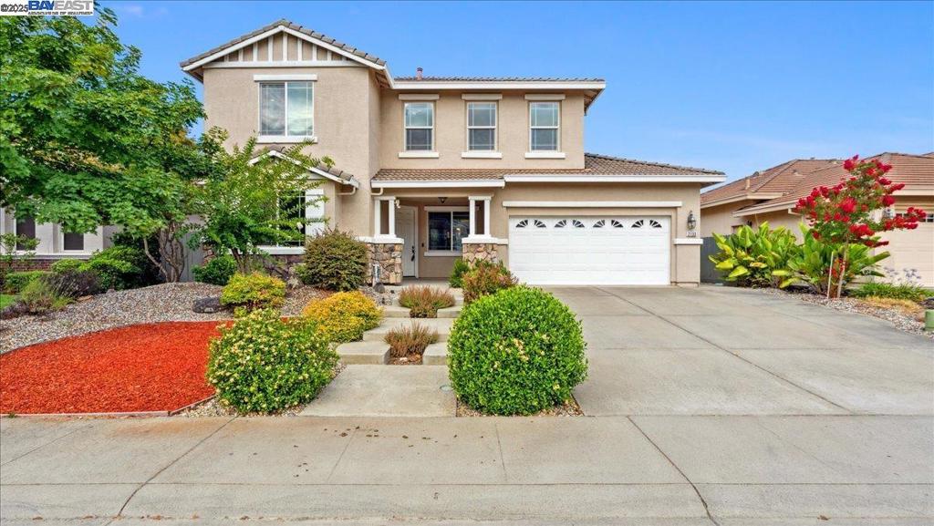 This beautiful East Roseville home puts you at the heart of it all, just minutes from top-tier shopping, parks, trails, essential medical services, and the vibrant Galleria Mall. This two-story gem is designed for modern living, boasting a convenient downstairs guest bedroom and full bath—perfect for guests or flexible living. Off the kitchen you'll find a large butler's pantry—a true organizational dream—and a versatile flexible space ideal for a coffee bar, planning desk, or a quiet retreat. Upstairs, you'll find a serene primary suite with a spacious walk-in closet and bathroom, plus two additional bedrooms, a hall bath, and a HUGE loft offering endless possibilities for a media room, play area, or creative space. Enjoy comfort year-round with an upgraded AC system and ceiling fans throughout. The easy-to-maintain private backyard provides a serene escape, and the two-car garage comes with handy storage shelving.