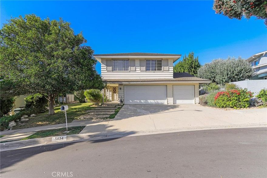 LOCATION, LOCATION, LOCATION!!!

Enjoy views of Palos Verdes landmarks, rolling hills, and the neighborhood from this charming two-story home. Featuring 4 spacious bedrooms and 2 ½ bathrooms, this residence is perfectly situated in a delightful neighborhood.



Step inside to an open floor plan with a cozy fireplace in the living room, ideal for relaxing or entertaining. The bright, spacious kitchen opens directly to the patio—perfect for indoor-outdoor living. All four bedrooms are generously sized and located upstairs for privacy.



Additional highlights include direct access to a 3-car garage with ample storage and a convenient laundry area.



Located within walking distance to Soleado Elementary School and part of the highly sought-after Palos Verdes Unified School District, this home offers the best of PV living. Just minutes to the Palos Verdes Promenade, local restaurants, the post office, and easy access on and off the hill—this is the ideal blend of comfort and convenience!