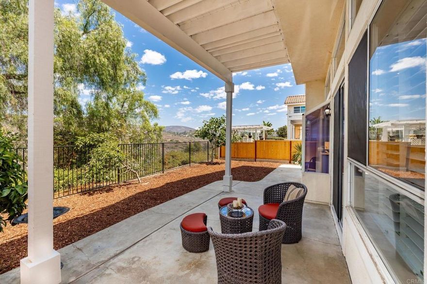 View, View - Turn-Key 5-Bedroom Home with Stunning Views in WoodCrest Hills! Welcome to this beautifully updated 5-bedroom, 3-bath home boasting 2,725 sq. ft. in the highly desirable community of Woodcrest Hills. Enjoy peaceful hills and sunset views from your brand-new balcony off the spacious master suite, with two walk-in closets. One bedroom and a full bath are conveniently located downstairs — ideal for guests or multigenerational living. The fully renovated kitchen features elegant Italian marble countertops, brand new cabinets, walk in pantry, and stainless steel appliances, with built-in air fryer function stove. The interior of the home has been freshly painted and includes new skylights that bring in an abundance of natural light. Additional highlights include brand new fencing around the property, a generous backyard perfect for entertaining, and a freshly painted 3-car garage with a sleek epoxy-coated floor. This family-friendly neighborhood includes a community pool, low HOA fee, and tennis courts, and is located less than a mile from shopping centers, restaurants, and theaters, with easy access to both I-15 and 56 freeways. This move-in ready home is a must-see and won’t last long!