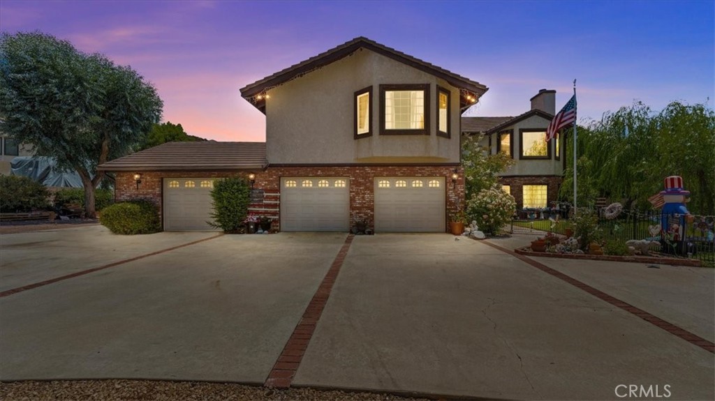 Custom cul-de-sac home located in the exclusive Parkview community in the hills of Yucaipa! This thoughtfully designed, custom-built residence offers an ideal layout for multi-generational living. Featuring five bedrooms, a dedicated office, and four full bathrooms, the home includes two spacious primary suites upstairs, two additional bedrooms, and an office, plus a full bedroom and bathroom downstairs. The expansive floor plan also provides two living rooms, two family rooms, and two dining areas—perfect for large households or entertaining. Recent upgrades include 36 fully paid-off solar panels, an optional water softener system, and a newly installed emergency water shut-off valve. The home is situated on a generous lot with mature fruit trees, a covered patio, a working spa, and a circular driveway that leads to a three-car garage with a drive-thru stall. Additional highlights include built-in bookcases, an oak staircase, a unique upstairs dark room, RV parking, and ADU potential. A rare opportunity to own a highly functional and versatile home in one of Yucaipa’s most desirable neighborhoods!