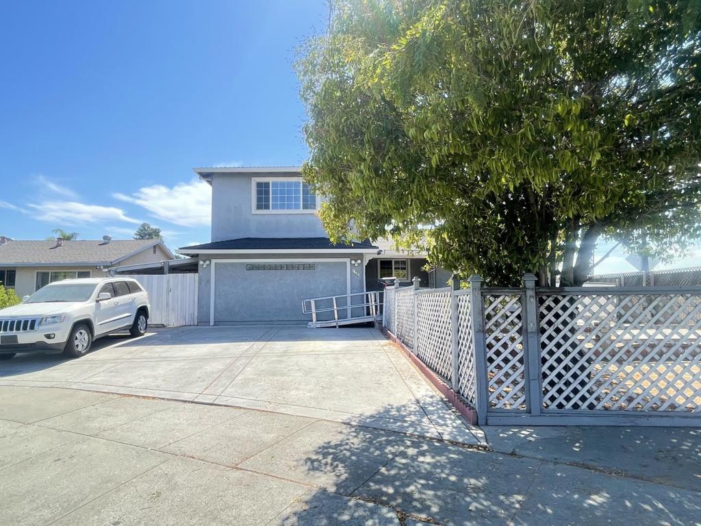 Discover this spacious 6-bedroom, 3-bathroom home located in the vibrant city of San Jose. The open and well-equipped kitchen features a gas cooktop, dishwasher, and refrigerator, perfect for culinary enthusiasts. Enjoy meals in the formal dining room or relax in the separate family room, complete with a cozy fireplace. The primary bedroom is conveniently located on the ground floor, offering ease and accessibility. The home boasts a combination of carpet and vinyl/linoleum flooring throughout, providing both comfort and practicality. Skylights allow natural light to illuminate the interiors, while walk-in closets offer ample storage space. Practical amenities include central AC for cooling and central forced air-gas heating for year-round comfort. The utility room houses an in-unit washer and dryer, making laundry a breeze. A detached 2-car garage provides additional storage and parking options. This property is situated within the Alum Rock Union Elementary School District, offering educational resources for families. With a minimum lot size of 8,375 sq ft, this home provides plenty of outdoor space to enjoy. While the house is a fixer upper, with the best value per square foot in San Jose, this can become your family's dream home with a little love.