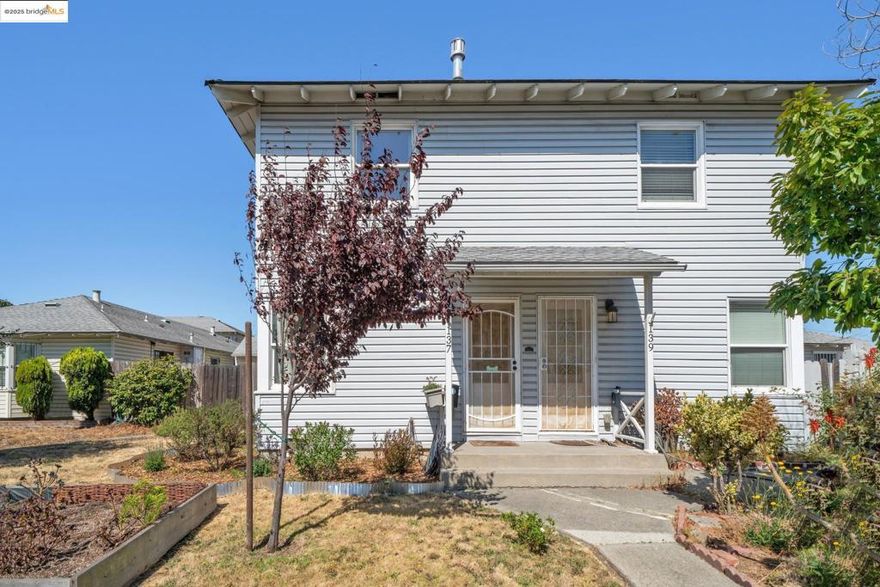 Beautifully remodeled sunny unit in Atchison Village complete with charming outdoor spaces. The lower level boasts a light-filled kitchen and living room area with gas fireplace. The kitchen leads onto the back patio space with room for gardening and gatherings with guests. Upstairs are two bright bedrooms and one remodeled bathroom. This lovely home includes dual pane windows, remodeled kitchen and bath, updated electrical and plumbing, sound proofing and original pine wood floors. Close to BART, Kaiser Hospital, hiking trails and Point Richmond. A rare find!