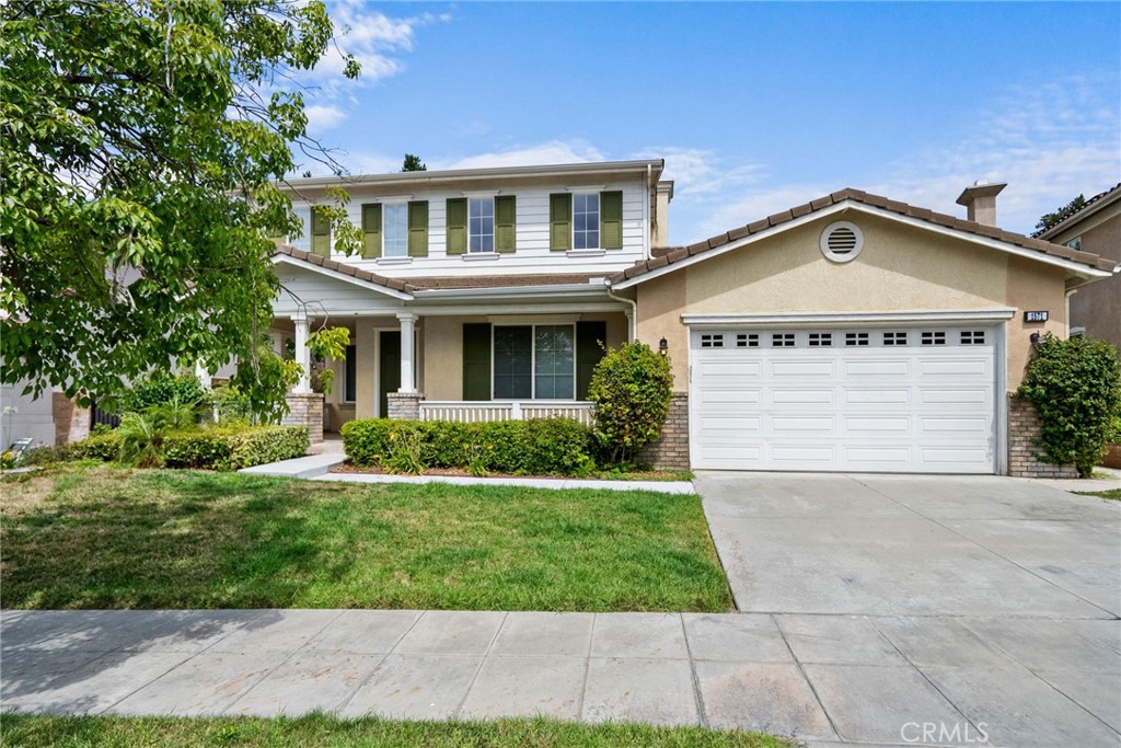 Best Price Per Sq.ft.on this Beautiful Home in "The Colonies" A Neigborhood of Prestigious Homes by Standard Pacific. 5 Bedrooms 2.5 Baths, 2 Car Garage. Formal Living Room with Royal Cathedral Ceilings & a Separated Formal Dining Area. Laminate Flooring in all of Lower Level. The Flowing Floor Plan Creates Seamless Movement Around this Lite & Bright Home. A Spacious Kitchen with Granite Counters, Back-Splash & Island, Abundance of Cabinets Providing Ample Storage. Refrigerator, Newer Gas Range & Dishwasher are added features. Casual Dining flows onto the Roomy Family Room with a Cozy Fireplace & Media Space. Family Room & Master Bedroom Open out to the Beautifully Landscaped Back Yard with Mountain Views, Matured Fruit Trees (Oranges, Figs & Pomegranate) Outside Firepit. Comfortable Master Suite on the Main Level with Large Walk in Closet, Jacuzzi Tub, A Separate Tiled Shower Enclosure & Tiled Double Vanity make it a Perfect Master Suite with Functional Hallway Cabinets. Step out of the Master Bedroom thru the Sliders Leading out to the Large Patio and Yard, Seamlessly Blending together Creating a Unified Outdoor Living area, Perfect for Entertaining & Relaxation. Convenient Lower Level Powder Room & Laundry Room. Carpeted 4 Bedrooms on 2nd floor and A Study Area with Built in Cabinets for Added Space. Bathroom with Dressing area. This home offers Dual Paned Windows & Sliders, Celing Fans, Two AC Units Separate for Each Floor. Mountain Views from the Balcony & Back Yard. Conveniently Located Near Schools, Parks, Gas Stations & The Colonies Crossroads Shopping Center, Home Depot & Walking Trails, This home is a Must See!!