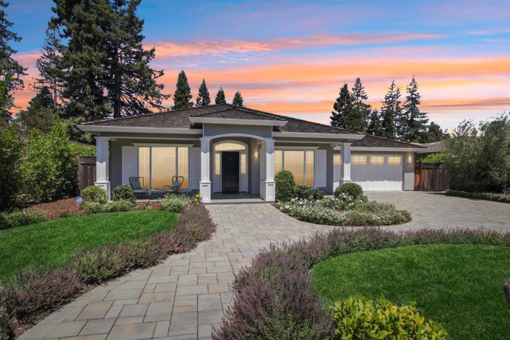 Experience the charm of Los Altos in this spectacular home built in 2016 by Roseville Builders. This exceptional property offers six bedrooms and five and a half bathrooms, designed for comfort and elegance. The open-concept layout features a spacious living area with abundant natural light, perfect for gatherings. The chefs kitchen boasts high-end stainless steel appliances, custom cabinetry, and a large island ideal for culinary enthusiasts and family time. The luxurious primary suite provides a spa-like ensuite with a soaking tub, walk-in shower, dual vanities, and a generous walk-in closet. Outside, enjoy a beautifully landscaped yard on a 0.37-acre lot with an outdoor covered loggia featuring a barbecue kitchen, firepit terrace, a patio for outdoor dining, lush greenery, and space to relax or entertain. Additional highlights include a dedicated office, guest house with full kitchen and bath, wine cellar, whole house filter system, Tesla charger, and a home theater for premium entertainment. Modern amenities and energy-efficient systems ensure comfort and sustainability. Located in a prestigious, tranquil neighborhood with top-rated Los Altos schools and easy access to shopping, dining, and parks, this home embodies luxury, functionality, and serenity. Your dream home awaits!