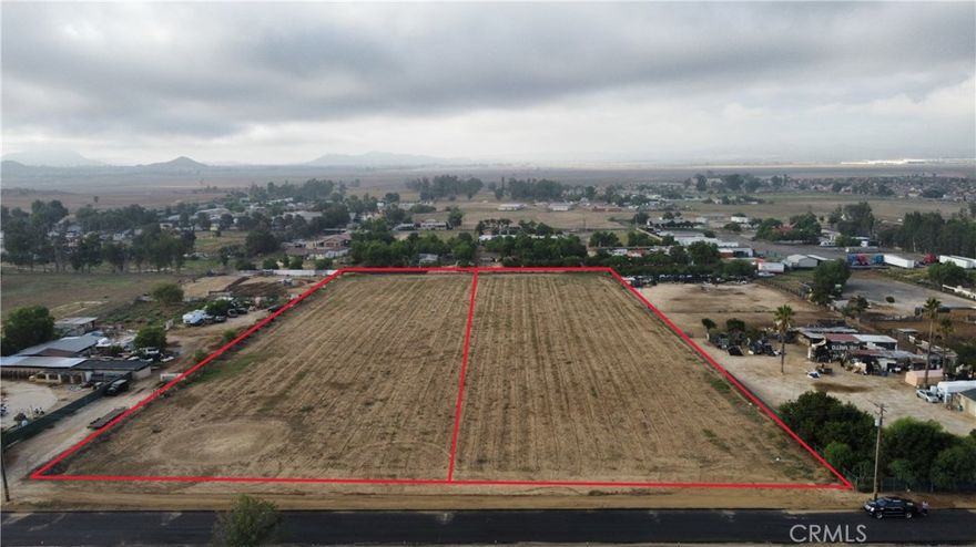 Prime Parcel of Land For Sale – Endless Possibilities Await!



Discover the perfect opportunity to build your dream project on this exceptional 2.42 Acre parcel of land, ideally situated in a rapidly growing area of Perris CA. Nestled in a serene setting yet conveniently close to all major amenities, this property offers the best of both worlds: peaceful rural charm with urban accessibility.



Boasting flat terrain and access to utilities (water and electricity, natural gas), the land is ready for development—whether you're envisioning a private estate, a family compound, an rural venture, or a strategic investment. Zoned Rural Residential (RR), the parcel provides flexibility for a wide range of uses, and the surrounding landscape enhances both its beauty and value.



Key Features:



2.42 Acres of flat versatile land



RR Zoning – perfect for [residential/commercial/mixed-use/farming]



Utilities available or nearby ([electric, water, natural gas)

Paved Road.



Peaceful surroundings with mountain views



Close proximity to shopping centers, highway, airport, schools, etc.



Whether you're an investor, developer, or future homeowner, this is a rare chance to secure land in a highly desirable location with unlimited potential. Don’t miss out—properties like this are becoming harder to find!

(Neighboring parcel ML#SW25229042 is also for sale, total possibility of 4.84 Acres)