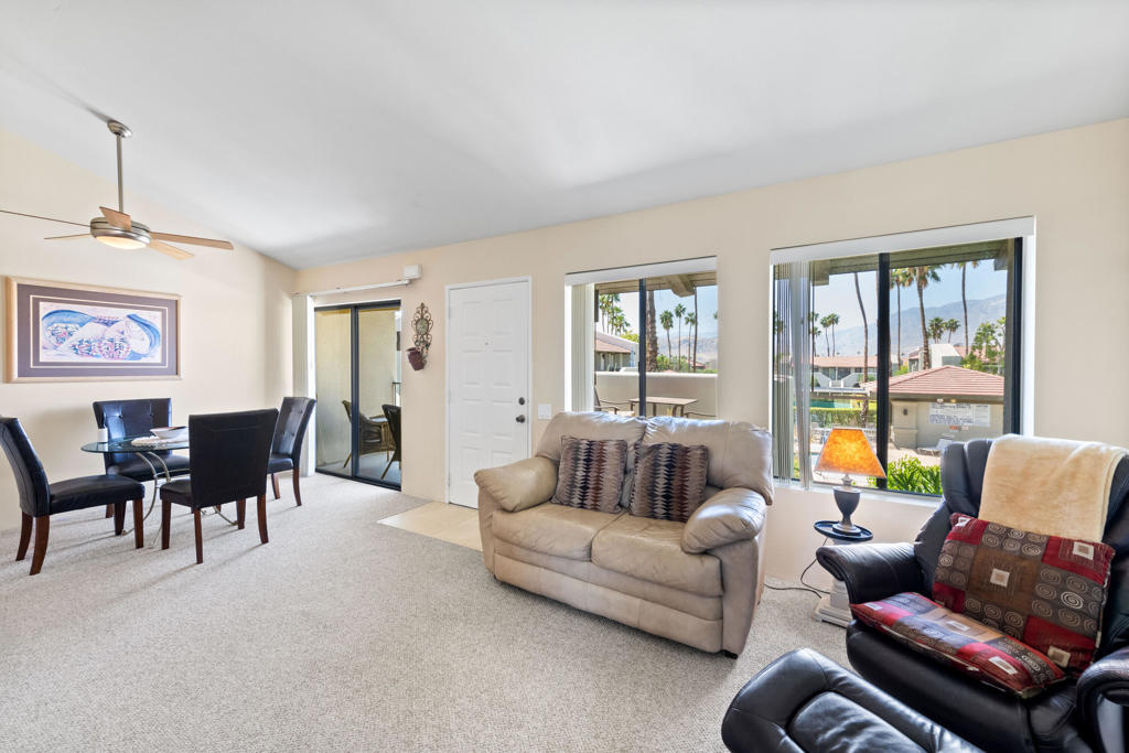 Available July - October 30, 2025 Sunny and bright Southwest facing turnkey furnished condo with 2 patios, one facing the pool area. Mountain views from living room and bedroom. Full size stacked front loading washer and dryer, refrigerator with ice maker. Newer carpet and energy efficient AC unit. $1,700/mo + utilities is the off season or 'summer rate'. Leased for the 2026 season.