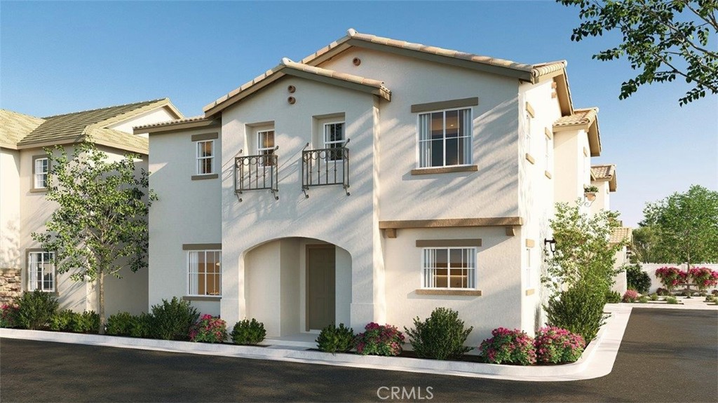 NEW CONSTRUCTION in Lake Elsinore - SOLAR INCLUDED - This lovely two-story 1,907-sf home in a gated community has a Santa Barbara facade, located near the community pool, and INCLUDES a REFRIGERATOR, WASHER/DRYER, and BLINDS WINDOW TREATMENTS. The Island kitchen has granite counters, built-in stainless-steel appliances and pantry closet. The interior comes complete with White shaker-style cabinetry, lots of included recessed lighting, and vinyl in the main living areas and carpet flooring in the bedrooms and closets. The downstairs includes a powder bath and separate dining room, upstairs the primary bedroom with ensuite bathroom and walk-in closet, 2 additional bedrooms, a full bathroom, laundry room, and a tech space. This truly modern home has all the Smart Home features you would expect with a direct-access 2-car garage PRE-PLUMBED for an electric car! The community features a Recreation Center with pool, open space with "tot lot" play area, and is situated approximately one mile Northwest of the lake and has nearby freeway access. We anticipate this home will be ready for move-in November this year. We can't wait to Welcome your buyer Home!! **HUGE SAVINGS!! Solar is "No additional cost to your buyer" - it is INCLUDED IN THE PRICE OF THE HOME**