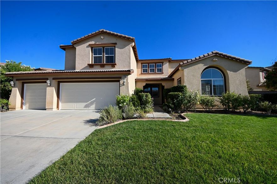 Step into this stunning two-story Murrieta home, offering 3,613 square feet of luxurious living with five bedrooms and four bathrooms. From the moment you enter, soaring ceilings and an open-concept layout create a bright and inviting atmosphere. The spacious upstairs loft adds flexibility, perfect for a family room, home office, or play area. The main suite is a true retreat, featuring a massive walk-in closet and a spa-like bathroom with a tub and separate shower, while one of the upstairs bedrooms enjoys its own private bath for added comfort. The chef’s kitchen is a showstopper, featuring an oversized island, beautiful Spanish-style accents throughout, and abundant cabinet space and storage, making both cooking and entertaining a delight. Outside, a covered dining area invites al fresco meals, and a backyard shed provides extra storage. With a three-car garage, there’s plenty of space for vehicles and gear. Nestled in a quiet Murrieta neighborhood with easy access to schools, parks, and local amenities, this home blends elegance, functionality, and charm. Don’t miss your chance to experience all that this exceptional property has to offer!