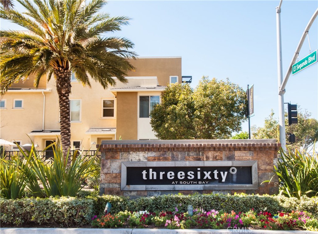 Welcome home to this beautifully appointed and spacious west-facing 2 bedroom, 2.5 bath townhome at the luxury, gated ThreeSixty at South Bay community! This gorgeous, air conditioned, open concept home features high ceilings, stylish, dark engineered wood flooring and dark cabinetry throughout and so much privacy with no units above or below and direct home access from the 2 car tandem garage. The kitchen features stainless steel appliances and granite counters. Upstairs are the two en-suite bedrooms with soft gray carpeting with included stackable washer and dryer. With all the ThreeSixty resort features you will never want to leave with two large pools, Jacuzzi, a full fitness center, sports court, outdoor lounges and cabanas, a fireplace and BBQs, a club house, game and wine rooms and more. Come for the home, stay for the lifestyle! With nearby Manhattan Beach, The Point, Manhattan Village Mall, beaches and fabulous restaurants, there are plenty of great things to do all within a few minutes away. Additional draws are the highly rated Wiseburn School District, freeway convenience, and close proximity to LAX, Sofi Stadium and the Intuit Dome. No smoking, no pets.