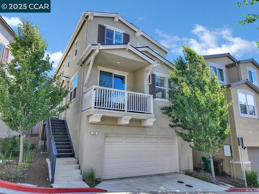 Welcome to 476 Colina Way in El Sobrante, a modern, low-maintenance home built in 2019. Boasting 3 bedrooms, 2½ baths and 2,132 square feet, the open-concept design features cathedral ceilings and durable plank-style flooring. The gourmet kitchen dazzles with stainless steel appliances, quartz countertops, a center island with seating and a walk-in pantry, also features a living room and family room. Upstairs, the primary suite offers a vaulted ceiling, spa-inspired bath with dual vanities and an oversized walk-in shower, plus a spacious closet. Enjoy morning coffee or evening barbecues on the private balcony, additional highlights include an indoor laundry room, recessed lighting and a two-car garage with extra storage. With easy freeway access, nearby dining and shopping. Some pictures are virtually staged! https://youtu.be/7I2GPNfhZ-s
