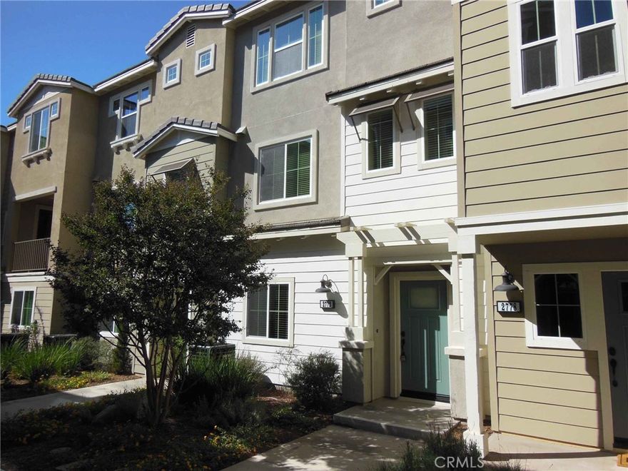 Beautiful townhome located in the charming "Bonita Village" in North Pomona, within a short stroll to the renown Claremont Villages and Claremont Colleges, Metrolink stations and other commercial establishments nearby.  Great location with easy access to 10 and 210 freeway, Casa Colina Hospital, Pomona Valley Hospitals, University of La Verne, and Old Town La Verne.  This beautifully upgraded home offers 3 bedrooms and 4 baths, open floor plan with the 2nd floor consist of kitchen with an island and opens to living/dining area, with direct access to a large balcony with shades. Other features include textured thermofoil cabinets and satin nickel hardware, tiled floor in entry, ground floor bedroom suite and all bathrooms, wood floors on 2nd floor, upgraded carpets for staircases, master bedroom and 3rd bedroom suite, custom paint in pearl white for the ceilings and trims and modern gray for all interior walls. Home is equipped with stainless steel appliances such as smudge-free refrigerator, dishwasher, stand alone range/oven, microwave, washer and dryer. Attached 2-car garage.  The community amenities include a beautiful large pool and a spa, outdoor shower and bathrooms, large BBQ area in addition to a fenced "dog run". Simply said, this is a great unit in a desirable community.