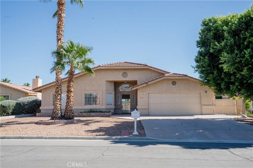 Welcome to 9661 Siwanoy Drive, an inviting single-story home in the sought-after Mission Lakes Country Club community of Desert Hot Springs. This beautifully maintained 3-bedroom, 2-bath residence offers over 2,400 sq. ft. of open living space designed for comfort, entertaining, and serene desert living.



Step inside to find vaulted ceilings, a spacious living room with fireplace, and an open-concept kitchen with ample cabinetry, breakfast bar, and easy flow to the dining area. The primary suite includes a large walk-in closet, dual sinks, and direct patio access. Two additional bedrooms provide plenty of space for family, guests, or a home office.



Outside, enjoy your private covered patio—perfect for morning coffee or evening sunsets with breathtaking mountain views. The large lot offers room for outdoor seating, gardening, or future upgrades.



As part of Mission Lakes Country Club, residents enjoy access to resort-style amenities: golf course, clubhouse, pools, fitness center, restaurant, and community events—all just minutes from Palm Springs.