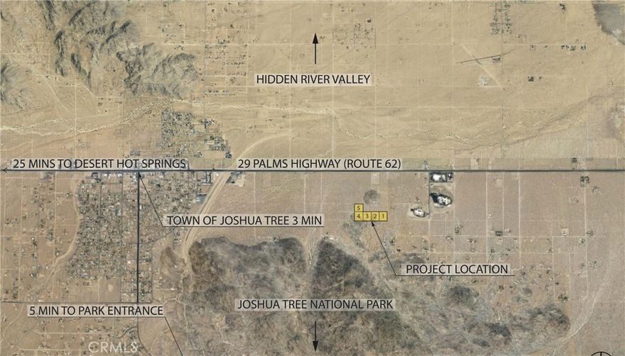 BOULDERS + VIEWS! Exceptional Joshua Tree land offering with iconic boulder formations, panoramic views, and flexible purchase options.
11.48 acres located near 63251 Chickasaw Rd, this opportunity includes four parcels situated on both sides of Chickasaw Rd, near the cross streets of Rice Ave & Chickasaw Rd, in a highly desirable area.

Parcel configuration:
• One parcel located north of Chickasaw Rd 1.88 acres
• Three adjacent parcels located south of Chickasaw Rd, nestled among dramatic, massive boulder formations - 5 acres, 2.3 acres + 2.3 acres

The land features elevated terrain and striking natural rock formations with sweeping views that include:
• Joshua Tree National Park
• Little San Bernardino Mountains
• Snow-capped Mount San Gorgonio (seasonal)
• Expansive high-desert valleys
• Sunsets, city lights, and exceptional night skies

Purchase options:
• APN 0604-051-40 – 5 acres, located south of Chickasaw Rd, offered separately at $300k
• APNs 0604-051-60 (2.3 acres) 0604-051-58 (2.3 acres) 0604-051-57 (1.88 acres) – Approx 6.5 acres together - two adjacent parcels south and one north of Chickasaw Rd, offered together at $249k

Ideal for buyers seeking a unique Joshua Tree setting for a custom home, desert retreat, or long-term land investment. The southern parcels offer a true boulder-strewn landscape, while the northern parcel provides separation and flexibility for phased development or independent projects. Buyer to verify all aspects of development including zoning, utilities, access, lot boundaries, and feasibility.