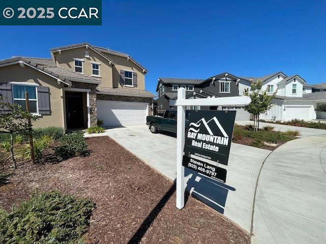 Financing available. Welcome home to your almost new move in ready home! New construction completed in 2023. 4 Bedrooms 3 full Bathrooms 2243 square feet. Woodbury at Emerson Ranch on premium large lot includes owned solar $16K, most recent 4 months have been a -$7 credit. Quartz countertops, LVP flooring downstairs and carpet upstairs. Hardscaped and landscaped backyard $60K, tile roof, stucco backyard fence not wood surrounding and private, no neighbors gazing down into your backyard. 0.8 mile walk to K-8 schools, Emerson Ranch Park 0.4 mile walk. Garage wired for EV charging.