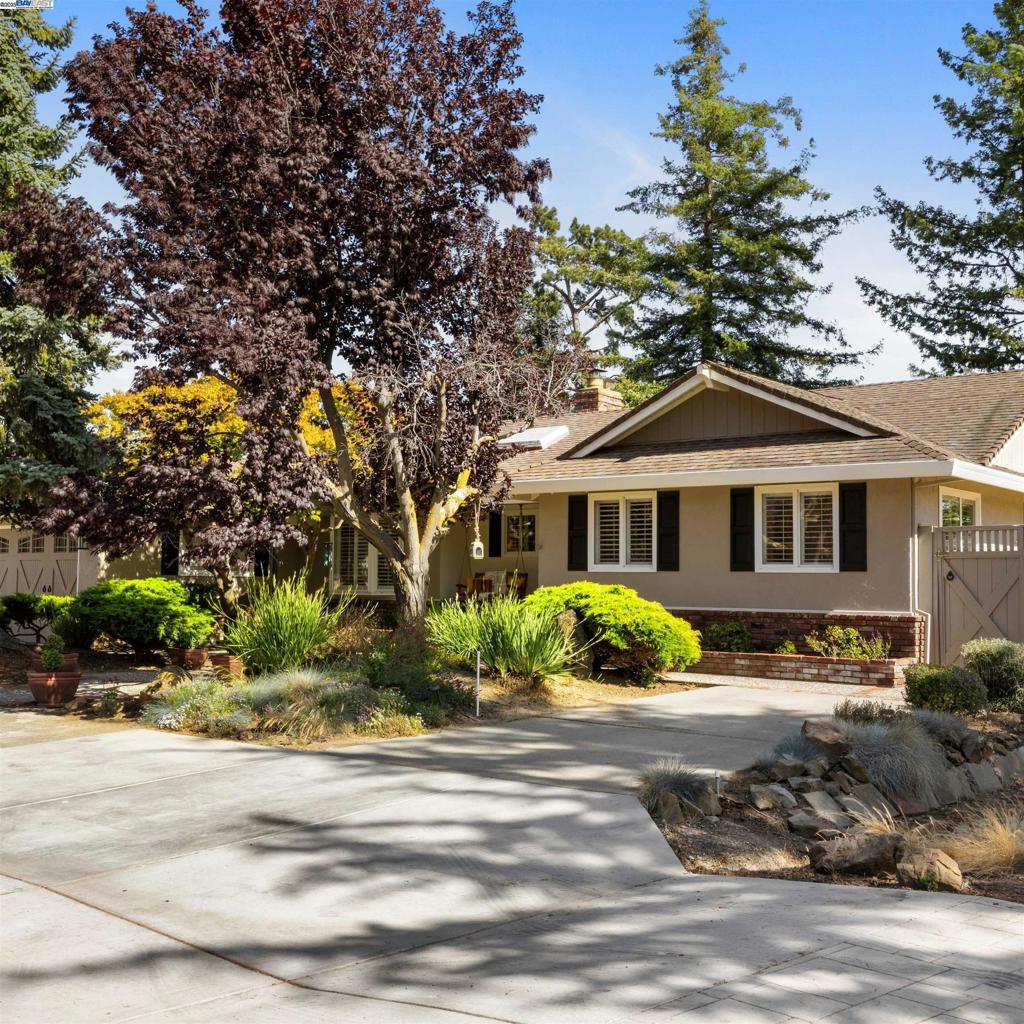 Step into your own private sanctuary with this extraordinary custom single-story ranch home in Castro Valley. Situated on a spacious lot with no neighbors to the west, this 3-bedroom, 2-bath home offers exceptional privacy, charm, and quality throughout. The chef-inspired kitchen features a Viking stove and oven, generous galley layout, breakfast bar, nook, and dining area—perfect for everyday living or entertaining. The light-filled, south-facing living and family rooms open seamlessly to a beautifully landscaped backyard with pool, spa, and room to unwind or host—a true entertainer’s dream. Bedrooms are thoughtfully separated from the main living areas. Recessed lighting, beautiful landscaping, and custom details make this home one of a kind. Seasonal Bay Views. This is your chance to own a home that’s anything but ordinary.
