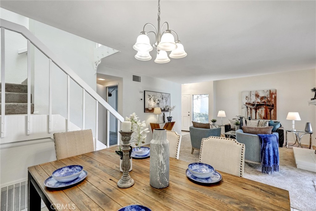 Welcome to 905 Powell Court, a beautiful end unit residence in the highly sought after Sommerset CitiHomes Community in the heart of Costa Mesa. This 3 bedroom, 2.5 bath home with no one above or below offers an inviting living environment with vaulted ceilings, a skylight, and expansive windows to flood the home with natural light. The property has just been updated with new paint throughout, new carpet and new vinyl plank flooring in the primary and second bathrooms. This place is the private oasis you have been looking for!
The spacious open floor plan on the ground level has the Kitchen, Dining Room and Living Room along with a half bath and attached two car garage with a washer and dryer. Step in to the kitchen which has plenty of counter and cabinet, space, along with a breakfast counter open to the dining room. The spacious dining room and the living room with a fireplace are perfect for every day living, relaxing and entertaining. From the living room sliding door there is direct access to a tranquil outdoor private patio perfect for gardening, entertaining or enjoying a peaceful evening under the stars.
Three bedrooms upstairs are a must see starting with the large primary bedroom with vaulted ceilings and an en suite full bathroom with dual sink vanity, a large walk in closet and a sliding door leading to a private balcony. The second and third bedroom are at the other end of the hallway from the primary bedroom. Bedroom two has direct access from a sliding door to a private balcony and bedroom three is spacious enough to be used as a bedroom or perhaps makes a great home office space! The large full bathroom with a new bathtub and new vinyl plank flooring is located on the second floor conveniently next to bedroom two and bedroom three.
Sommerset CitiHomes on site amenities include two pools and spas along with greenbelts, grass areas and beautiful mature trees. Conveniently located near the 405, 73, and 55 freeways, just minutes from South Coast Plaza and Metro Pointe, centrally located to world class shopping, dining and entertainment. To name a few, The LAB Anti-Mall, and The CAMP—an eco-conscious retail campus focused on health, sustainability, and community. Surrounded by great restaurants, breweries, and parks, this centrally located location offers the best of Costa Mesa and Orange County living.
Property as is.