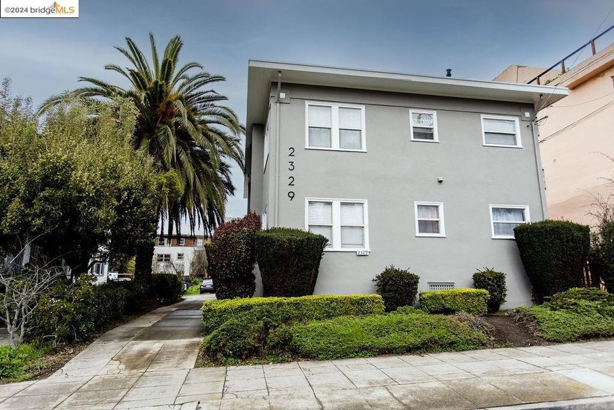 Welcome to a timeless 1920s fourplex nestled in the heart of Berkeley. With classic architectural details throughout, the property is in a prime location near the University, shops, and cafes. Units are large with flexible living areas and there is ample parking and storage in the large parking area behind the building.    Lovingly cared-for and impeccably maintained by the same family for generations, this property provides a blend of vintage allure and modern convenience with updated kitchens and baths and on-demand water heaters.  Each unit retains its original charm with hardwood floors, high ceilings, and period detailing, offering a glimpse into Berkeley's rich architectural heritage. Appealing to students, faculty, and professionals alike, with its proximity to campus, residents enjoy easy access to academic buildings, libraries, and cultural venues, fostering a dynamic and diverse community atmosphere.  From exploring the renowned Berkeley Farmer's Market to strolling through nearby parks and green spaces, residents delight in the quintessential Berkeley lifestyle just moments from their doorstep. This fourplex offers a unique investment opportunity in one of the East Bay's most vibrant communities.