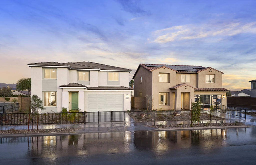 Delightful single-story corner home with block wall fencing, creating a private, comfortable outdoor space.-Stainless Steel Appliances-Quartz Countertops-Undermount Bathroom Sinks-Garage Service Door-Add'l Prewires for Ceiling Fans-Refrigerator