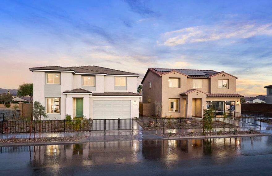 Delightful single-story corner home with block wall fencing, creating a private, comfortable outdoor space.-Stainless Steel Appliances-Quartz Countertops-Undermount Bathroom Sinks-Garage Service Door-Add'l Prewires for Ceiling Fans-Refrigerator