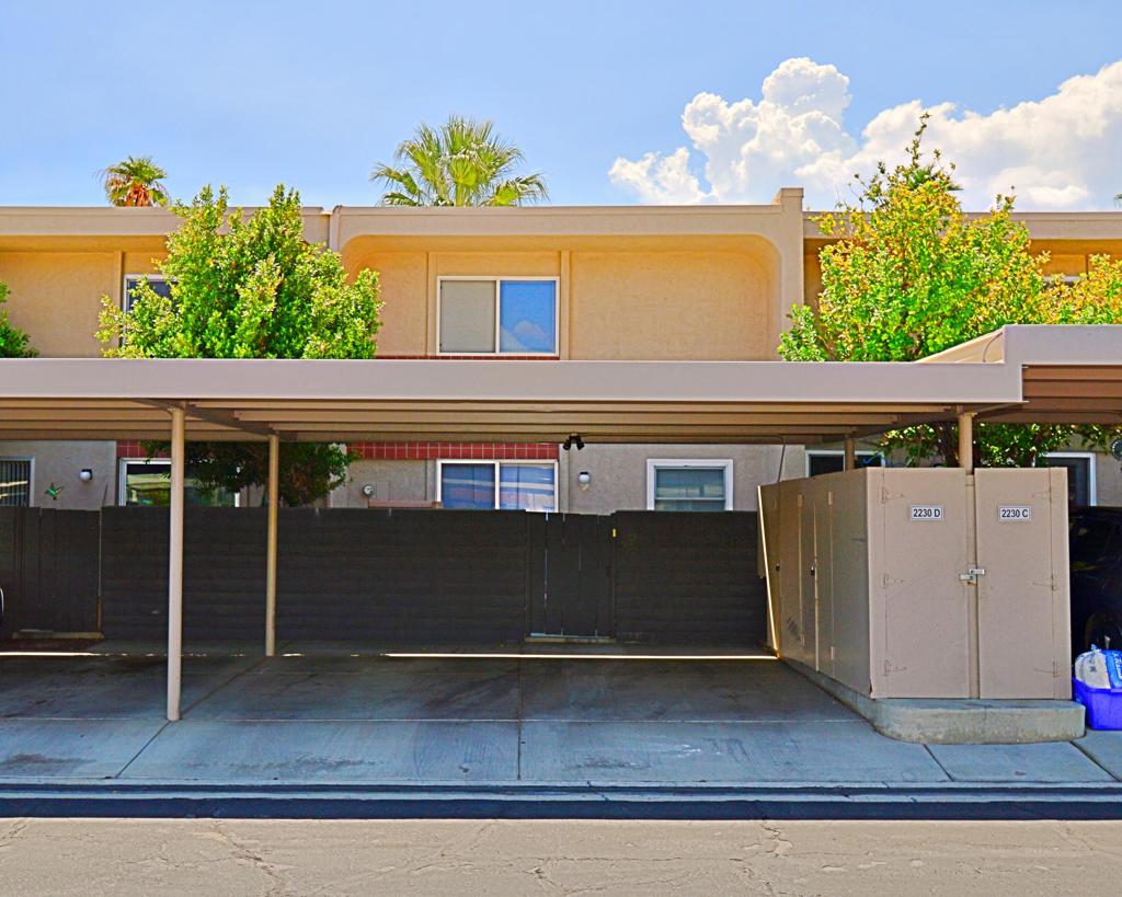 Location, location, location! This renovated Townhome style 3 Bed condo is the perfect place to call home. This townhome style condo comes with cozy dark tile floors, stainless steel appliances, updated light fixtures and private laundry! Bedrooms feature laminate flooring. Covered parking right off the private patio makes it convenient. Extra storage cabinets in the back. Indian Canyon Gardens is a gated community featuring community pools and spas. You're close to Downtown Palm Springs, Margaritaville Resort Palm Springs, and much more! Don't miss out!All Applicants Must Have the Following: Minimum Monthly Income of 3 Times the Monthly Rent, No Prior Evictions, Good Rental History, No Bankruptcy Filings