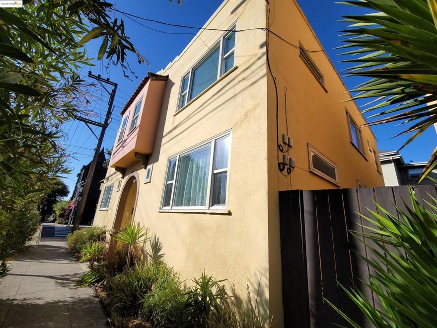 Great upper level, corner unit condo with lots of vintage charm and versatile floor plan.  2 Bedrooms and 1 full bath. Wood panel wainscoting, hardwood floor, French door, some dual pane windows, lots of kitchen cabinets.  Separate storage closet.  Location of unit is very convenient.  Bus stop is just steps away on MLK Jr. Way.  Shattuck Ave shops, Downtown Berkeley, UC campus, two BART Stations are all 10 blocks or less away.  Move in and enjoy the vintage charm or redesign to your liking.