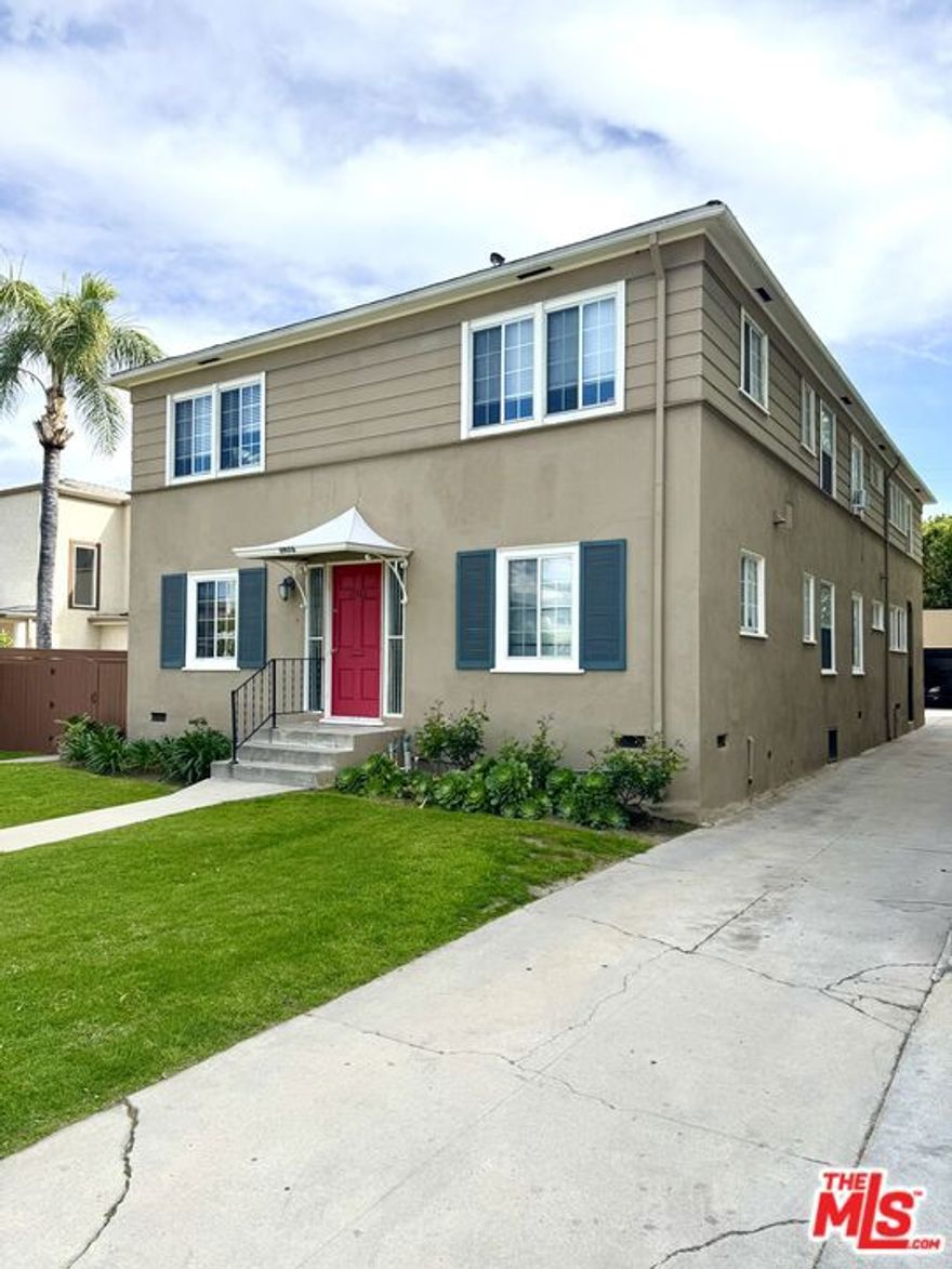 This charming 1-bedroom, 1-bathroom apartment in Valley Village is located on the first floor of a quiet 6-unit building and offers a great deal of comfort and convenience. The apartment has been newly painted throughout and features hardwood floors, tile in the kitchen and bathroom areas, and appliances. The spacious kitchen offers enough room for a breakfast nook or an office space. The large walk-in closet provides ample storage, and there is a wall unit for both AC and heat.In addition, the rent includes water, trash, and gardening services. There's one assigned covered parking space, and the building has a washer/dryer on-site for convenience. The property is non-smoking, and small pets will be considered for an additional fee. The apartment is ideally located close to major freeways, studios, and just a few miles from the METRO, making it a perfect option for commuters or anyone looking for easy access to the city.