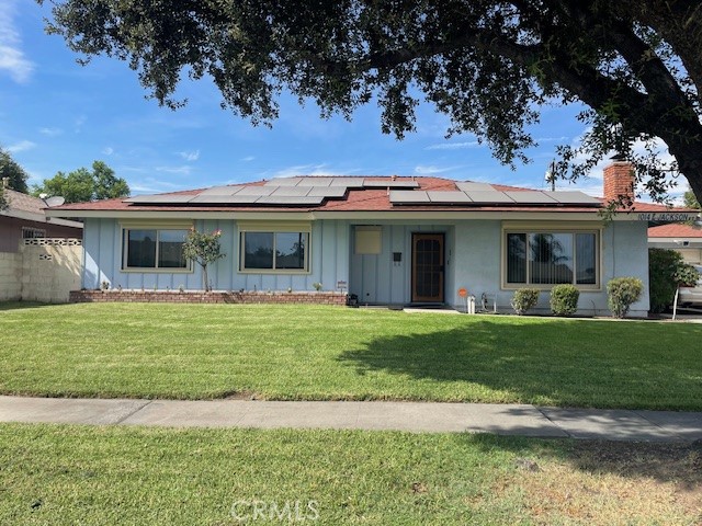 Spacious 4-Bedroom Home on 10,000 Sq. Ft. Lot
Well-designed 4-bed, 2 bath home in a great neighborhood near schools, shopping, freeways, and a park. Features include updated flooring, large living room with brick fireplace, separate family room, and 2-car garage plus extended driveway for 4+ vehicles. Huge backyard with fruit trees, covered patio, storage shed, and block wall fencing. Energy-efficient solar and security roll-up shutters on all windows.