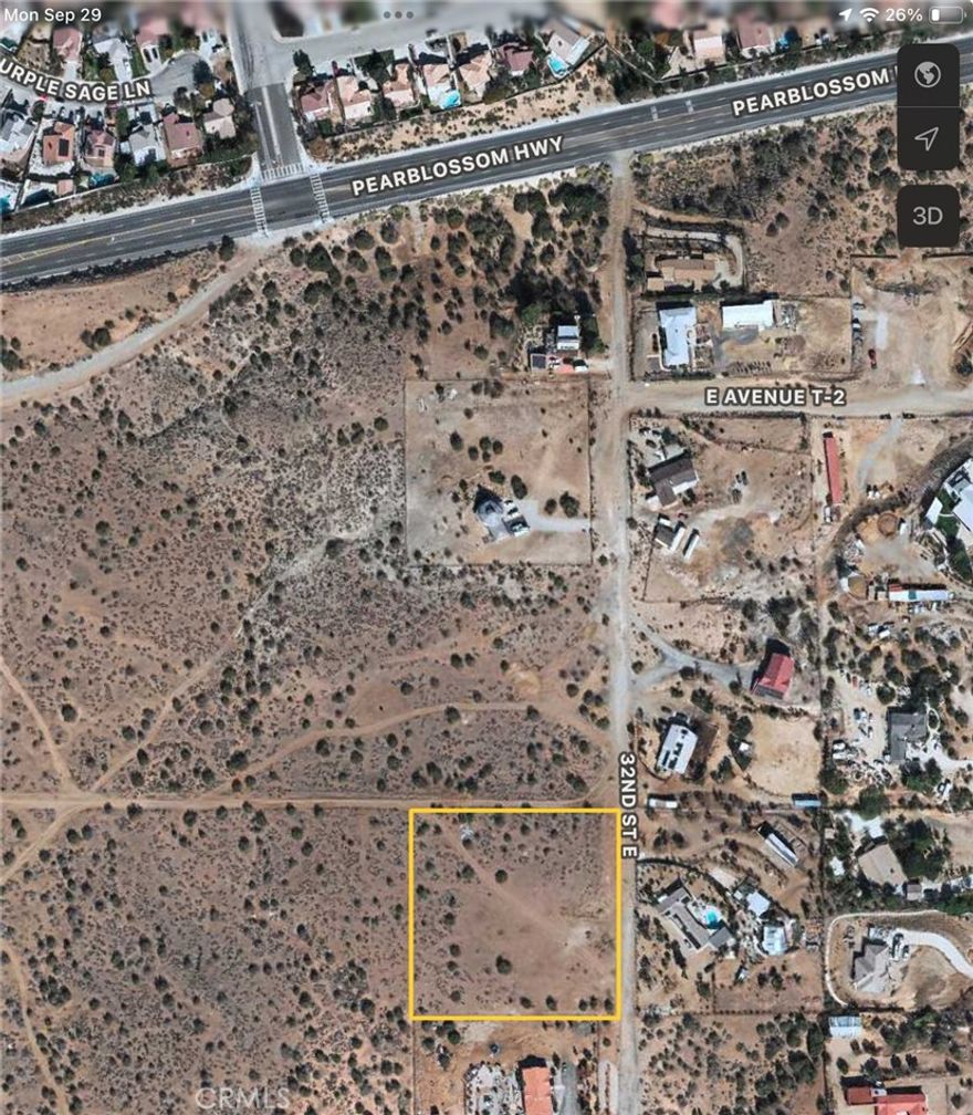 Discover the perfect spot to build your dream home or invest in future growth with this spacious 2.5-acre lot in Palmdale. Nestled in a peaceful setting, the property offers breathtaking views of city lights, rolling hills, and open skies, making it an ideal retreat away from the hustle while still being close to town.



With plenty of room for a custom home, ranch, or recreational use, this land combines privacy, natural beauty, and incredible potential. Don’t miss out on owning a piece of the High Desert with views you’ll enjoy day and night.