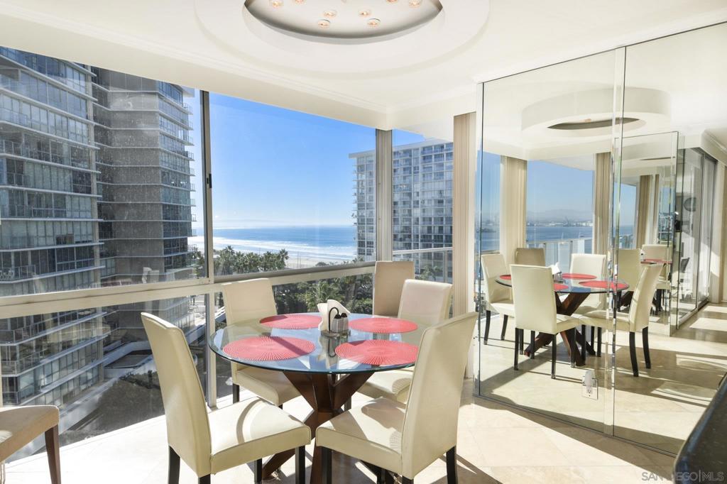 Beautiful 2-bedroom 2-bath vacation unit available at The Shores. This unit boasts stunning views of the ocean, the bay, and the famous Coronado Bridge. Additionally, it is conveniently located near Hotel Del Coronado, beach shops, and restaurants. The beachfront gated resort comes with 4 pools, tennis courts, a beach club, and a gym. It is truly a luxurious experience. Please note that prices are based on the season and length of stay. If you are interested, please do not hesitate to call us for more details.