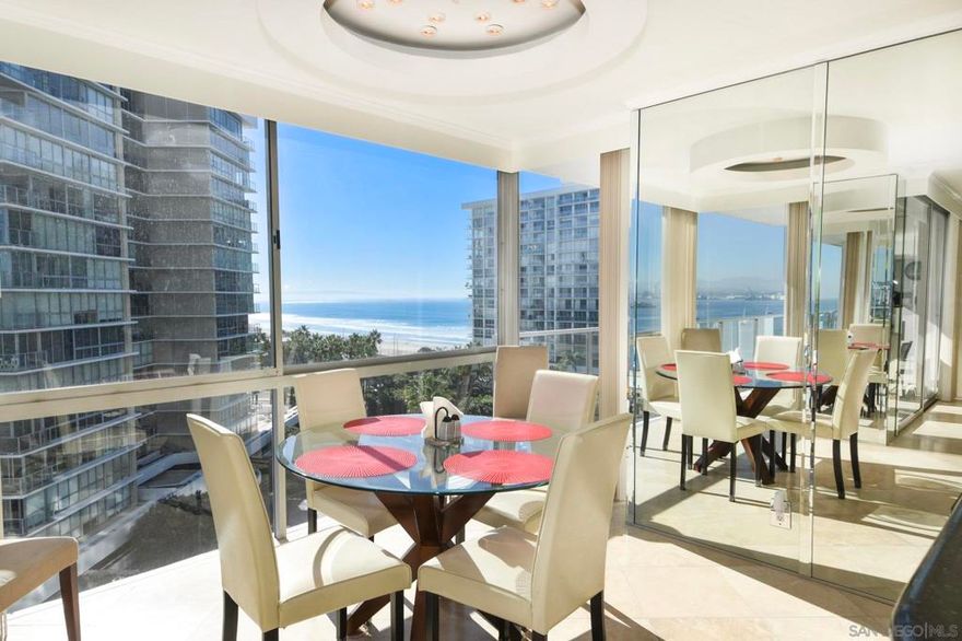 Beautiful 2-bedroom 2-bath vacation unit available at The Shores. This unit boasts stunning views of the ocean, the bay, and the famous Coronado Bridge. Additionally, it is conveniently located near Hotel Del Coronado, beach shops, and restaurants. The beachfront gated resort comes with 4 pools, tennis courts, a beach club, and a gym. It is truly a luxurious experience. Please note that prices are based on the season and length of stay. If you are interested, please do not hesitate to call us for more details.
