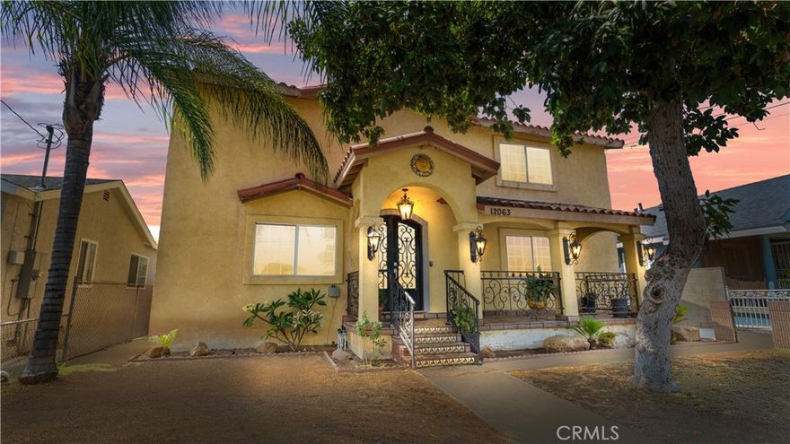 LOCATION! LOCATION! LOCATION! Welcome to this stunning Spanish-style two-story residence, ideally situated on the border of Downey and Norwalk—a prime location for both lifestyle and investment. Rebuilt from the ground up in 2005, this property offers modern construction with timeless character, including a permitted 1 bed/1 bath guest suite. The main home features 4 bedrooms, 3 bathrooms, and an additional flex space that can be used as an office, nursery, or bonus room. Enjoy unbeatable convenience—just 3–6 minutes from BMW, AUDI and Porsche dealerships, Target, Golf N' Stuff, Stonewood Center, Target, Costco, local parks, and top-rated schools. This is a commuter’s dream, offering quick access to Interstates 5, 605, and 105, connecting you to Los Angeles, Orange County, LAX, and beyond. Per County Assessor, property is noted as a duplex; however, City permits reflect a two-story main residence and a detached guest room. Buyers are advised to conduct their own investigations with the City of Norwalk to confirm current use and zoning compliance. Guest quarters are currently occupied but tenant will vacate by close of escrow.
