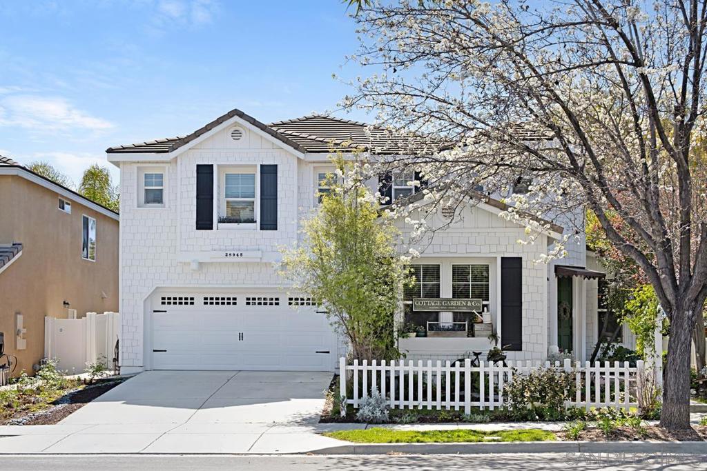 Welcome to your country cottage nestled in the highly sought after neighborhood of Harveston, Temecula. This charming corner lot offers 5 bedrooms/3.5 bathrooms and exudes the essence of a cozy farmhouse, accented by the quintessential picket fence & lush, mature landscape. Step inside to discover an inviting open floor plan that seamlessly blends the large rooms, perfect for entertaining or enjoying quality time with loved ones. Natural light floods the interior and enhances the whimsical charm that shines tastefully throughout the home. A highly desirable downstairs bedroom with full bath en-suite is perfect for guests or a home office. The large primary bed and bath offer a tranquil retreat, complete with a spacious walk-in closet, large bathroom and his & hers sinks. Step outside to a private backyard and custom covered patio providing an ideal setting for year-round outdoor dining. The low-maintenance grounds feature ample space perfect for friendly gatherings with family and friends. When it's time for outdoor adventure, only steps away from your front door lies a vibrant community brimming with amenities and activities. Harveston offers residents access to a lake house, pool/spa & children's "spray-ground". Explore 17 acres of lake park paths on a peaceful stroll or indulge in a boat ride and fishing. This home offers easy access to the Red Trolley stops, schools, neighborhood amenities & proximity to shopping centers, dining and major freeways and wineries. Don't miss the opportunity to make this Harveston beauty your own! See Supplement and virtual tour! Welcome to your dream cottage style home nestled in the highly sought after neighborhood of Harveston, Temecula. This charming corner lot offers 5 bedrooms, 3.5 bathrooms and exudes the essence of a cozy farmhouse with its adorable picket fence and lush, mature trees and plants adorning the exterior. Step inside to discover an inviting open floor plan that seamlessly blends the large rooms, perfect for entertaining or enjoying quality time with loved ones. Natural light floods the interior, enhancing the whimsical charm that permeates throughout the home. Highly desirable downstairs bedroom with connecting full bath, perfect for guests or a home office. The large primary bedroom and bathroom offer a tranquil retreat, complete with a spacious walk-in closet, large bathroom with his and hers sinks. Step outside to your private oasis where a custom solid patio cover provides an ideal setting for year-round outdoor dining. The low-maintenance backyard features an oversized checkerboard, perfect for friendly gatherings with family and friends. Beyond the confines of your enchanting home lies a vibrant community brimming with amenities and activities. Across the street, the lake beckons with picturesque surroundings, offering residents access to a lake house, pool, spa, and children's spray ground. Throughout the year, the community comes alive with a plethora of events including Food Truck Fridays, seasonal celebrations, movie nights, and live music by the pool during the summer months. Explore the well-maintained paths and walks around the lake, indulge in boat rides, fishing, or simply relax with a picnic as you soak in the serene ambiance. For the active-minded, a nearby sports park provides ample opportunities for recreation. Conveniently located, this home offers easy access to the Red Trolley stops, award-winning schools, neighborhood amenities such as a mini-market, and proximity to wineries, shopping centers, dining establishments, and major freeways. Don't miss the opportunity to make this enchanting cottage-style home in Temecula's most coveted neighborhood your own. Experience the perfect blend of comfort, convenience, and community living at its finest!