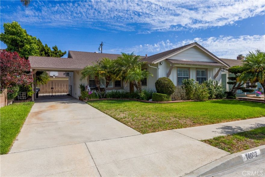 Lovely Home In Bellflower! This home comes with 3 beds, 2 baths of 1,552 sq.ft living area on 6,307 sq.ft lots and a long driveway to a detached 2 car garage. Home with an upgraded of his/her bathroom in primary bedroom and 2nd bathroom at the hallway. It also comes with dinning area, family room with fireplace, granite countertop kitchen, hardwood floors, tile floors, new exterior paint, upgraded attic insulation , AC duct and copper pipe. The sliding door exist from the kitchen to a lovely backyard with patio for a great relaxation for friend and family entertainment. Come see it yourself and make it your dream HOME!