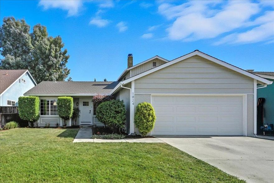 Homes like this dont come often- modern design, smart layout, and unbeatable location.Step inside and fall in love with the bright, open layout  where the arched entryway and modern design details perfectly blend character and style. The split-level floor plan is a total game-changer: two bedrooms and a full bath downstairs make an ideal setup for guests, multi-generational living, or a home office. Upstairs, two additional bedrooms and another full bath offer balance and privacy for the whole family. At the heart of the home, the stunning designer kitchen features sleek shaker cabinets, waterfall quartz countertops, and a full-height backsplash. It opens seamlessly to both the family and formal living rooms, creating effortless flow for entertaining or relaxing after a long day. Both bathrooms have been completely reimagined with elegant vanities and spa-like tilework. Outside, enjoy your private, low-maintenance backyard  perfect for morning coffee, weekend BBQs, or quiet evenings under the stars. Located just minutes from Cisco, Samsung, and top Silicon Valley employers, with easy access to 880, 101, and 680  and walking distance to Vinci Park and Ranch 99 Market.