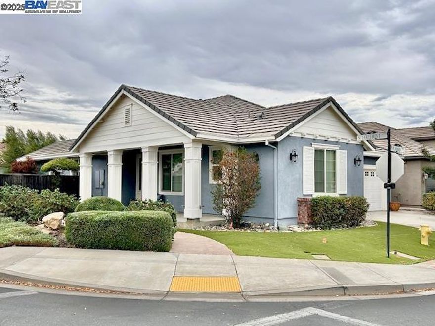 Location, location, location! Welcome to this STUNNING dream home located in THE LAKES! Built in 2013, this exceptional single story retreat sits on a corner lot across from a beautiful lake in a gated community with security check-in. The charming front porch invites you to relax while taking in the fountain adorned lake view. You will LOVE this open floorplan! Gather friends & family in the Palatial sized Great Room boasting w/natural light, leading out to the backyard California Room w/gas fireplace, perfect for outdoor living. The kitchen has a marvelous 'Centerpiece' island, granite countertops, loads of cabinets & storage, butler pantry & stainless steel appliances. Very spacious Primary bedroom w/slider & oversized bath w/dual sinks, separate soaking tub & shower & walk-in closet w/desired built-in's. Tile thoughout home & upgraded carpet in bedrooms. GORGEOUS backyard thoughtfully designed w/multiple seating areas, built-in planters, turf & beautiful landscape. Exterior newly repainted & desired tile roof. 2 car garage w/shelving & Smart garage door opener. Meticulously cared for, this home is perfection as a private oasis or an entertainer's dream. Community waking trails, playgrounds, picnic areas & 3 fountain lakes only steps away! Hurry, this one will go fast!!!
