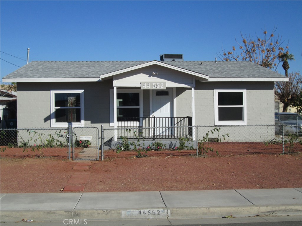 Beautiful Single Story Main House for Rent in Indio, CA. This Home features 1,302 Sq. Ft., 3 Bedrooms, 2 Bathrooms. Recently Rehabbed Home - newer Flooring,Paint, Kitchen, Bathrooms, AC, Ceiling Fans, etc. Large Lot at 8,276 Sq. Ft., Gated Parking, 4 Parking Spaces in the back w/ plenty of Parking. Spacious Backyardw/ plenty of room for outdoor living. There is a Back House being rented out. Neighborhood is near all amenities, including shopping centers, parks,entertainment, grocery stores, schools, banks and restaurants. Section 8 accepted.