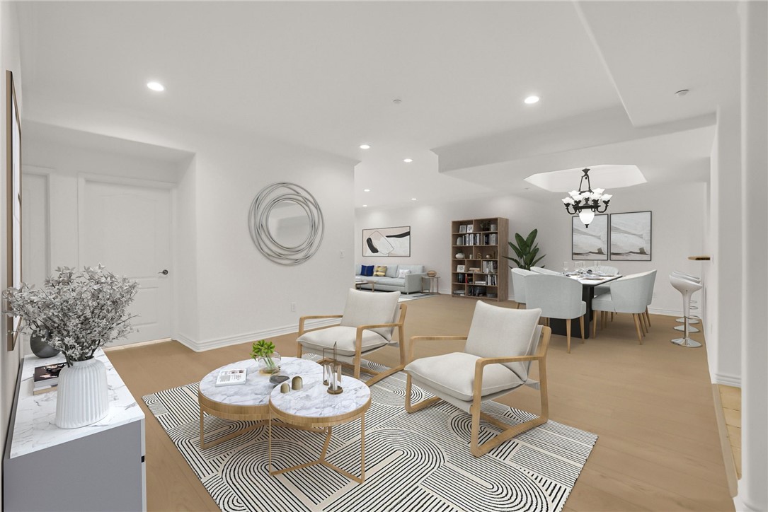 Welcome to your luxurious turnkey recently remodeled single level home located in one of the best locations in Los Angeles, Beverlywood! First time on the market since this home was built so take advantage of this rare opportunity as homes in this neighborhood rarely are available for sale! Unit 203 is in the best location within the building towards the back of the building for added privacy with a sliding glass door to your large private balcony & plenty of windows throughout which creates an abundant amount of natural lighting! As you enter the double door grand entry, you are greeted by a spacious open layout with high ceilings into your new home with brand new flooring, paint, crown molding, & LED recessed lighting throughout! The living room, kitchen, & wet bar is the perfect place to have gatherings & enjoy the amazing space this home has to offer. Enjoy a cup of coffee as you gaze out of your private balcony with gorgeous views of the neighborhood & blue skies while soaking in the California sunshine. Your immaculate home comes with an in unit washer & dryer, stainless steel appliances, 2 dishwashers, built in microwave, refrigerator, stove, & 2 sink garbage disposals! The kitchen is designed with beautiful granite counter tops & elegant cabinetry throughout. Your new home is fully equipped with central AC & Heat for added convenience of comfort & ensure that your home is always at the perfect temperature! Indulge in the cozy living room fireplace during cooler nights, perfect for movie nights with friends & family! The generously sized primary bedroom comes with a spacious walk in closet & cozy fireplace & the exquisite primary bathroom comes with a soaking bathtub, walk in glass enclosed shower, & dual vanity sinks. Down the hallway you will find 2 spacious bedrooms & the 2nd and 3rd full bathroom is conveniently located nearby. The highly sought after neighborhood this home is located is within minutes drive to Beverly Hills, Beverly Center, The Grove, Farmer's Market, Westfield Century City Mall, Sawtelle, West Hollywood, Santa Monica, Venice, Culver City, LAX, & so much more! Plenty of markets & restaurants all within walking distance near the popular Pico/Robertson location! Your new home also comes with 2 tandem parking spaces within the gated subterranean garage near the elevator & a private elevator entrance for residents. This community is fully gated with code access for entry. There's also a shared roof top deck with views of the city!